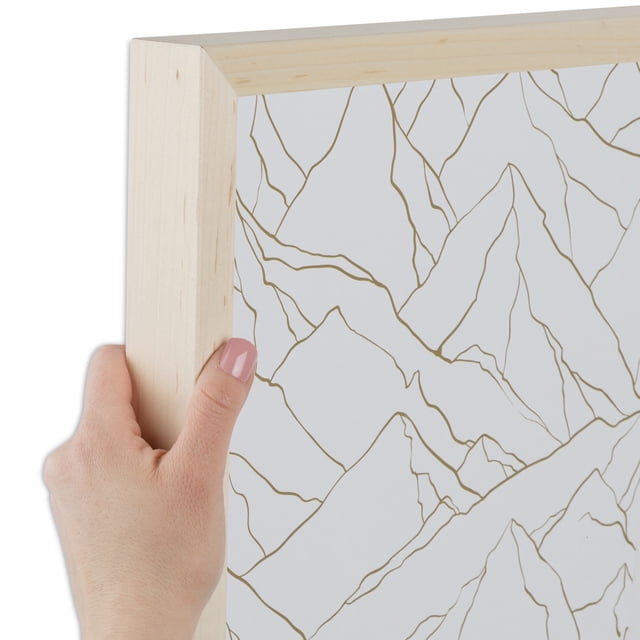 ArtToFrames 17x33 inch Clear Stain Picture Frame, White Wood Poster Frame (4113)