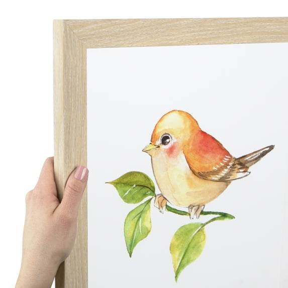 ArtToFrames 17" x 35" Natural Oak Picture Frame, 17x35 inch Brown MDF Poster Frame (WOM-4299), Pack