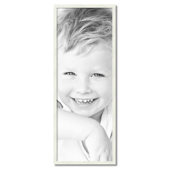 ArtToFrames 17x46 inch White Picture Frame, White 17" x 46" Wood Poster Frame (WOM-5140) 1234