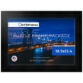 thumbnail image 1 of ArtToFrames 18.9x13.4 Inch - 48x34 CM Black Puzzle Frame for 500 piece Puzzles.1.88 Inch Custom Wood Puzzle Frames, Black Matte Reverse - Comes with Regular Glass, 1 of 6
