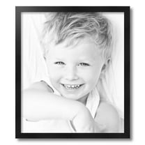 ArtToFrames 18" x 21" Black Picture Frame, 18x21 inch Black Wood Poster Frame (WOM-5141)