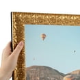 thumbnail image 1 of ArtToFrames 18" x 22" 1.75" wide - Gold and Black Picture Frame, 18x22 inch Gold Wood Poster Frame (WOM-4902), 1 Pack, 1 of 1