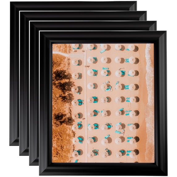 ArtToFrames 18" x 22" Dura Matte Black Picture Frame, 18x22 inch Black Wood Poster Frame (WOM-4030), 4 Pack