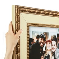 ArtToFrames 18" x 22" Gold Bamboo Cream Bronze Picture Frame, 18x22 inch Gold Wood Poster Frame (WOM-5255),  Pack