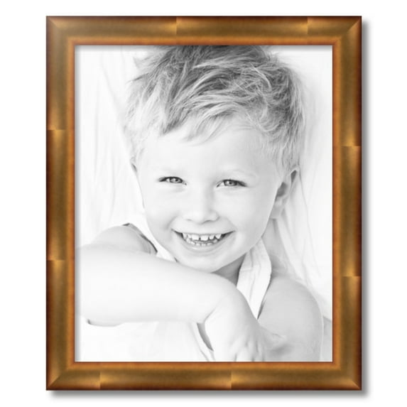 ArtToFrames 18" x 22" Gold Leaf Picture Frame, 18x22 inch Gold Wood Poster Frame (WOM-4947), 1 Pack