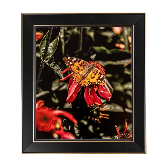 ArtToFrames 18" x 22" Honors Black with Gold Picture Frame, 18x22 inch Black Wood Poster Frame (WOM-5158), 1 Pack