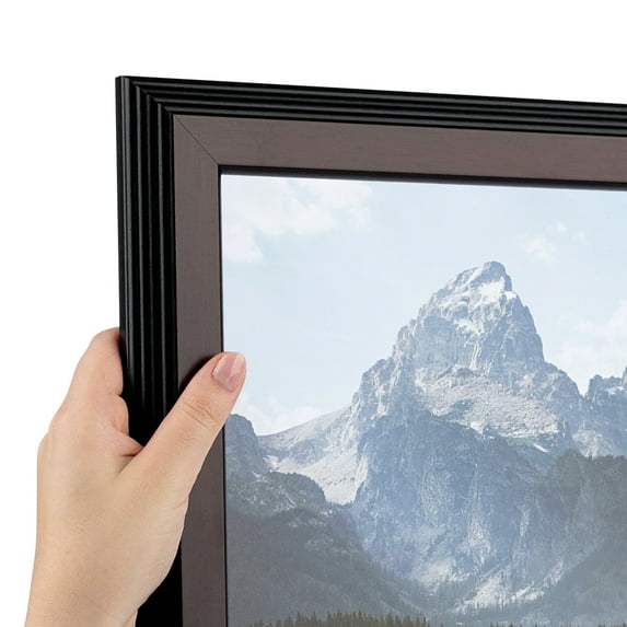 ArtToFrames 18" x 22" Mahogany Windsor Picture Frame, 18x22 inch Brown MDF Poster Frame (WOM-4687), 2 Pack