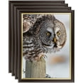 thumbnail image 1 of ArtToFrames 18" x 22" Mahogany and Gold Slope Picture Frame, 18x22 inch Brown MDF Poster Frame (WOM-4447), 4 Pack, 1 of 8