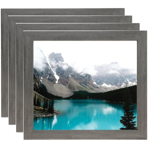 ArtToFrames 18" x 22" Slate Gray Picture Frame, 18x22 inch Gray MDF Poster Frame (WOM-4669), 4 Pack