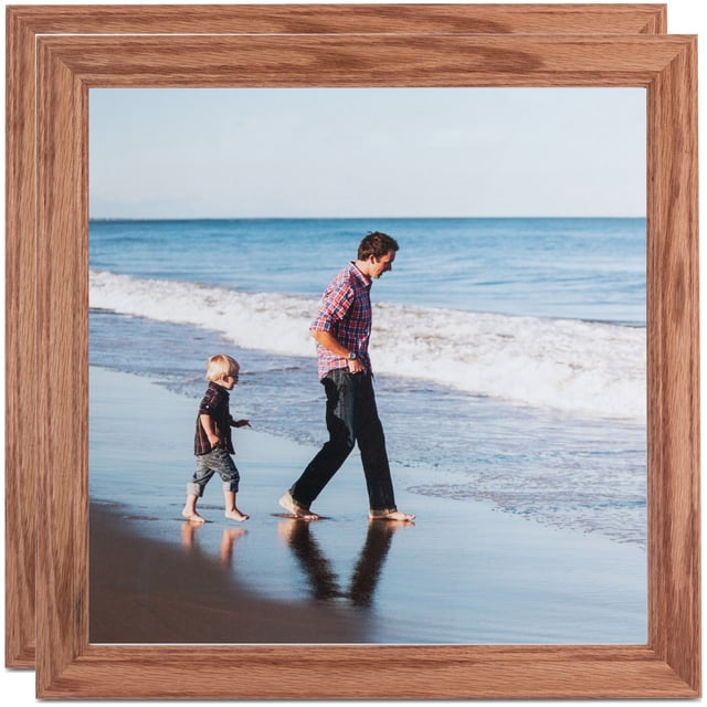 ArtToFrames 18" x 23" Honey Picture Frame, 18x23 inch Brown MDF Poster Frame (WOM-4085), 2 Pack