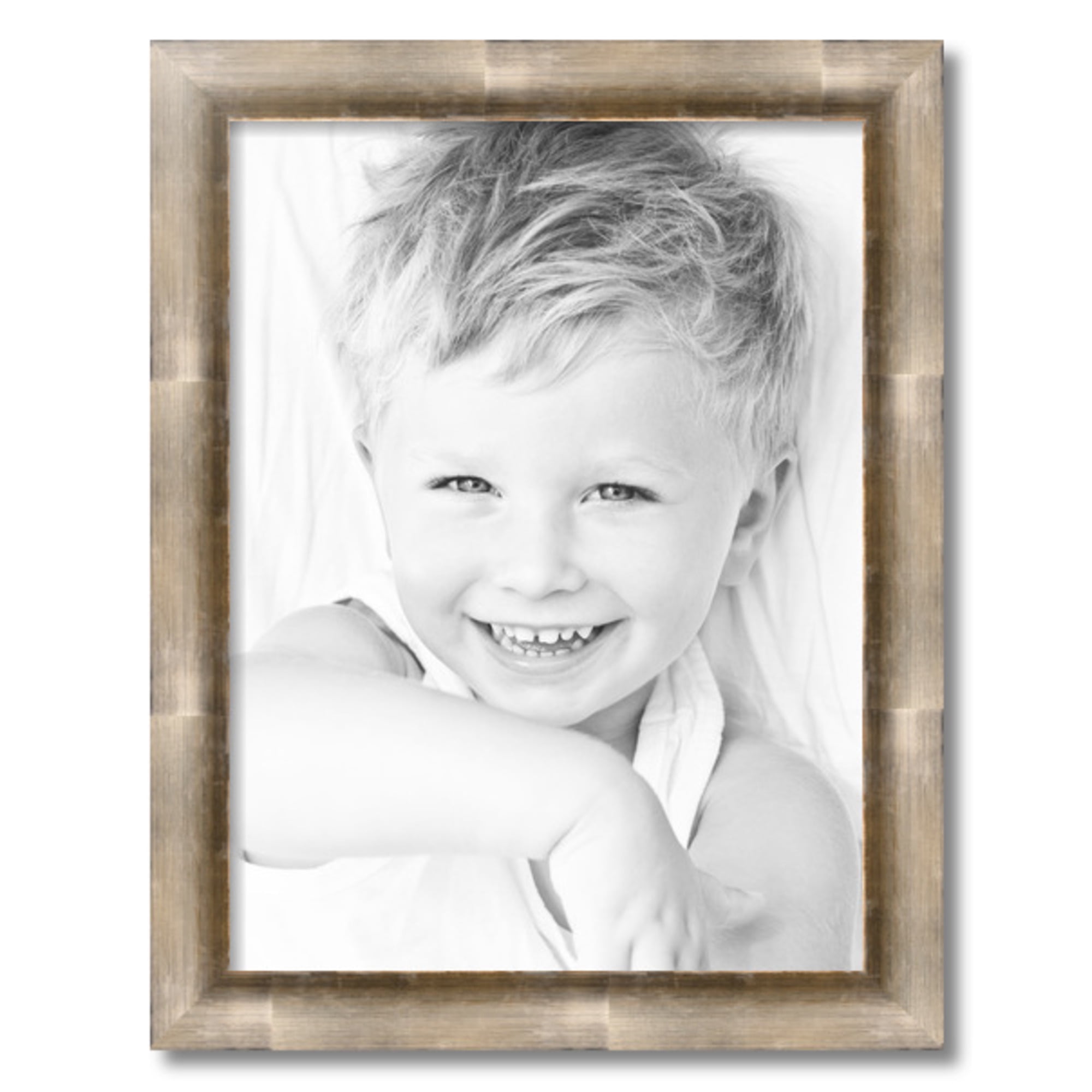 ArtToFrames 18" x 24" Antique Silver Picture Frame, 18x24 inch Silver Wood Poster Frame (WOM-4944), 2 Pack
