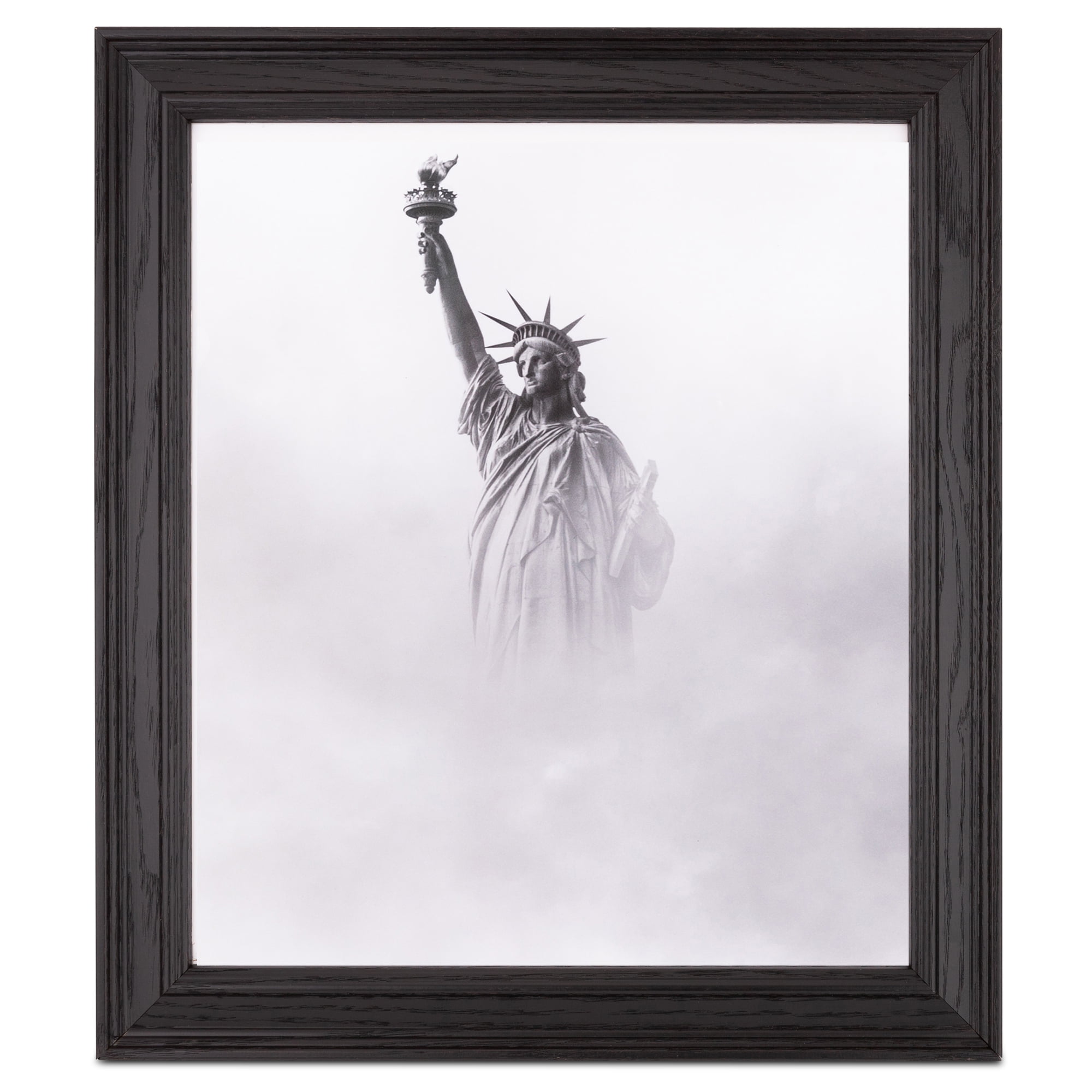 ArtToFrames 18" x 24" Black Picture Frame, 18x24 inch Black Wood Poster Frame (WOM-4386), 1 Pack