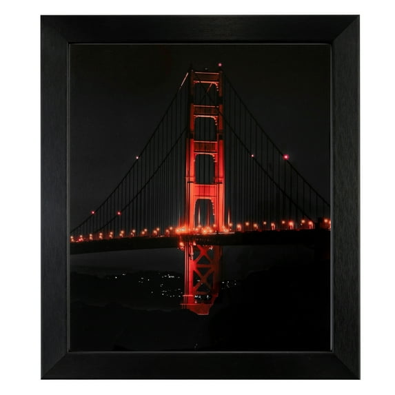 ArtToFrames 18" x 24" Black Steel Picture Frame, 18x24 inch Black MDF Poster Frame (WOM-4639), 1 Pack
