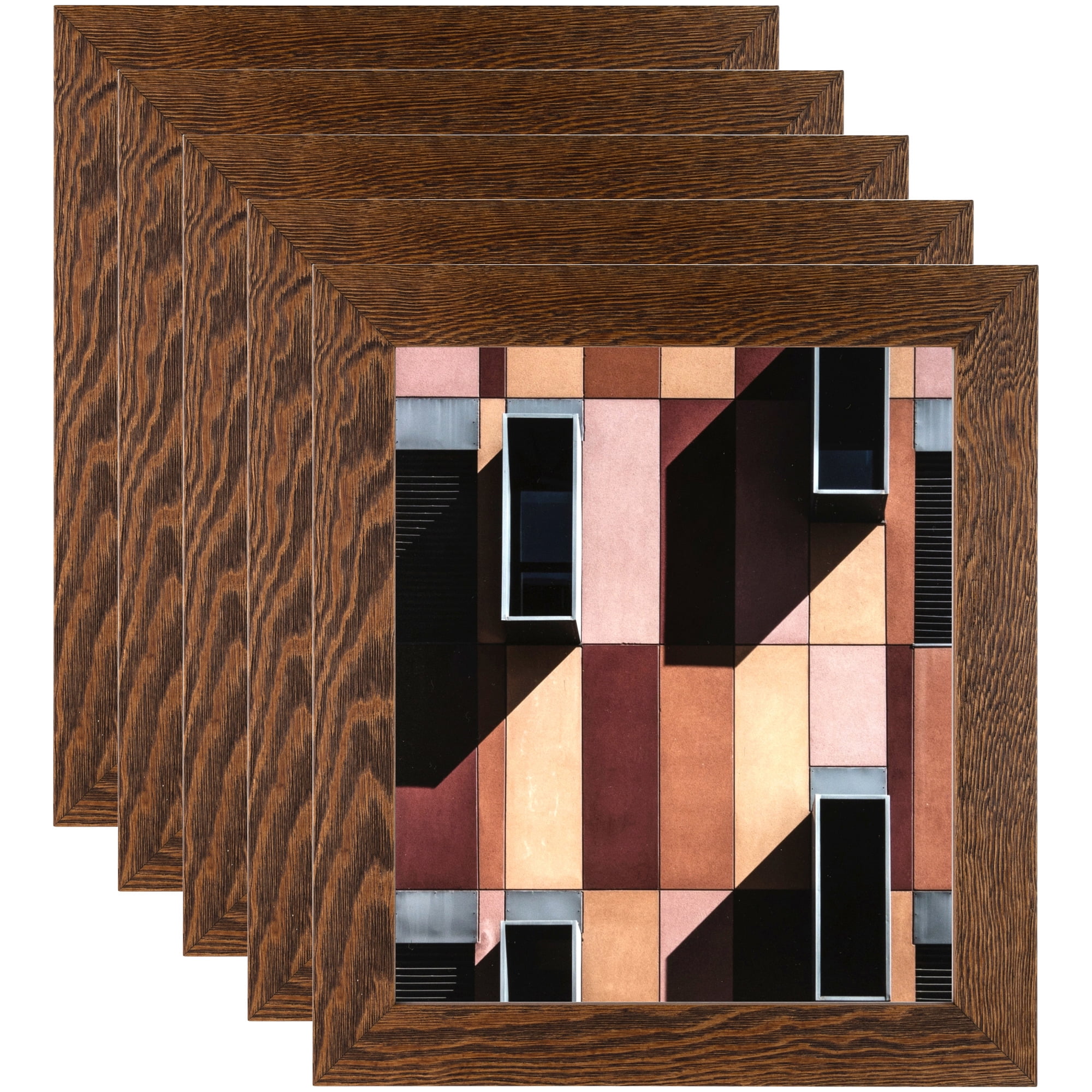ArtToFrames 18" x 24" Brown Picture Frame, 18x24 inch Brown Wood Poster Frame (WOM-4291), 5 Pack