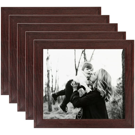 ArtToFrames 18" x 24" Cherry Picture Frame, 18x24 inch Red Wood Poster Frame (WOM-4334), 5 Pack