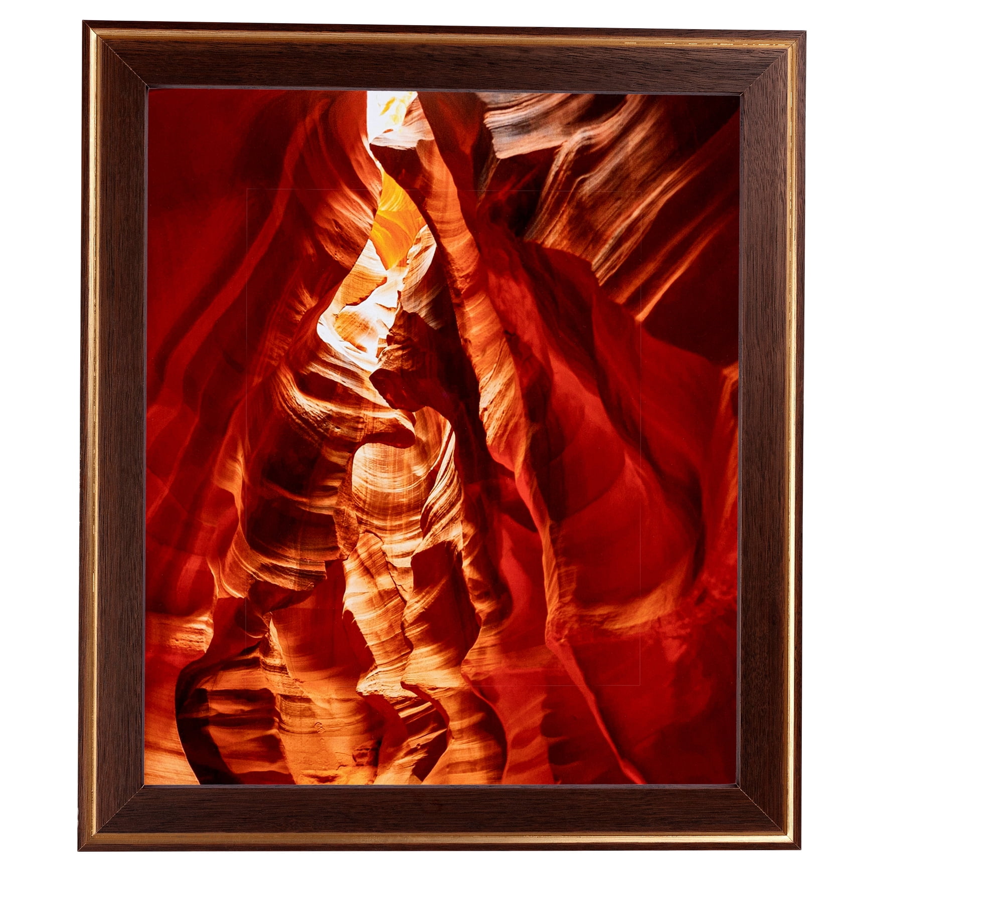 ArtToFrames 18" x 24" Contrast Walnut Picture Frame, 18x24 inch Brown Wood Poster Frame (WOM-4932), 1 Pack
