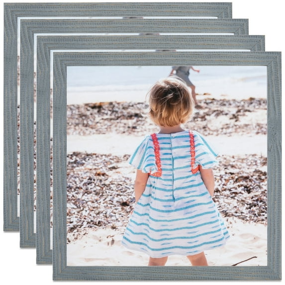 ArtToFrames 18" x 24" Gray Picture Frame, 18x24 inch Gray Wood Poster Frame (WOM-4746), 4 Pack