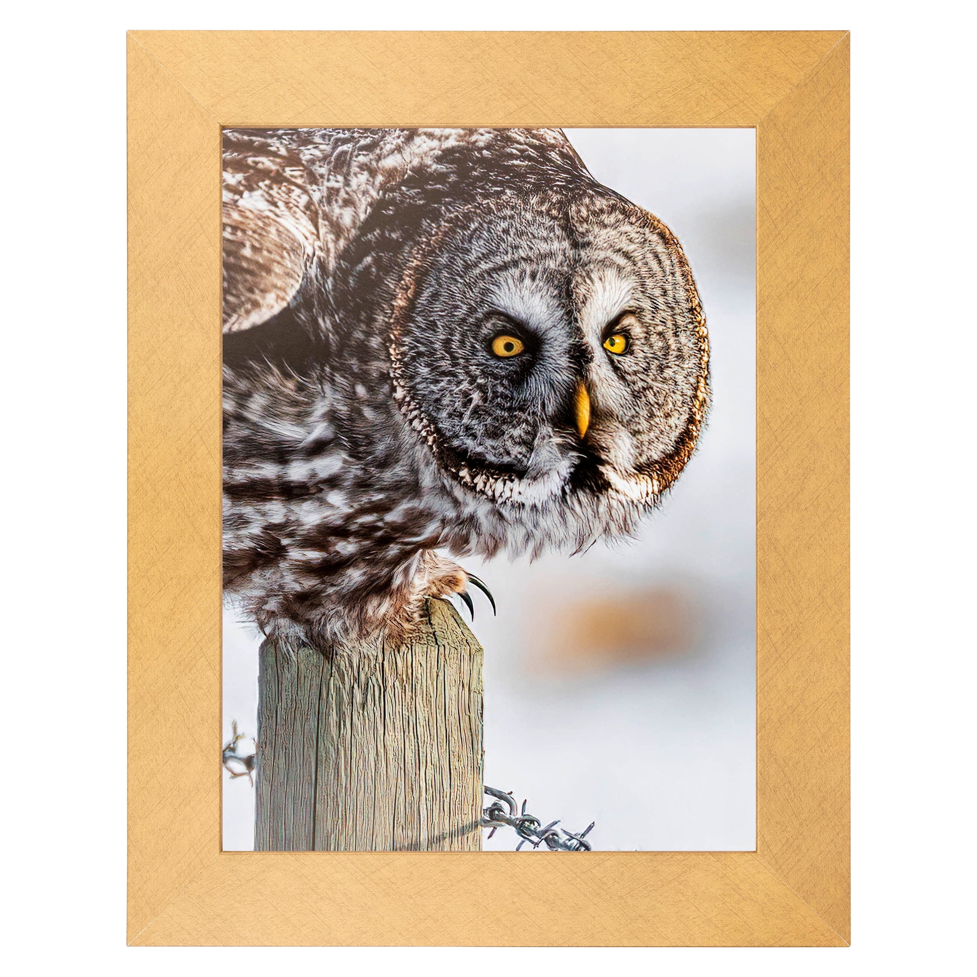 ArtToFrames 18" x 24" Metallic Gold Picture Frame, 18x24 inch Gold MDF Poster Frame (WOM-4500), 1 Pack
