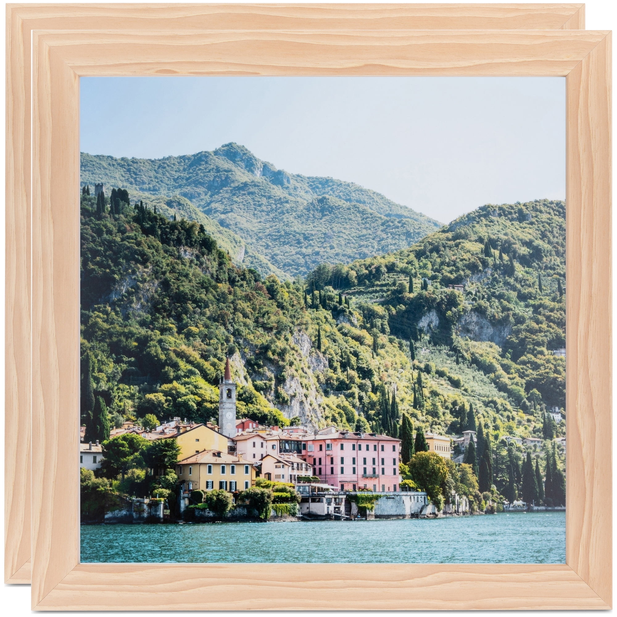 ArtToFrames 18" x 24" Red Oak Picture Frame, 18x24 inch Brown Wood Poster Frame (WOM-4846), 2 Pack