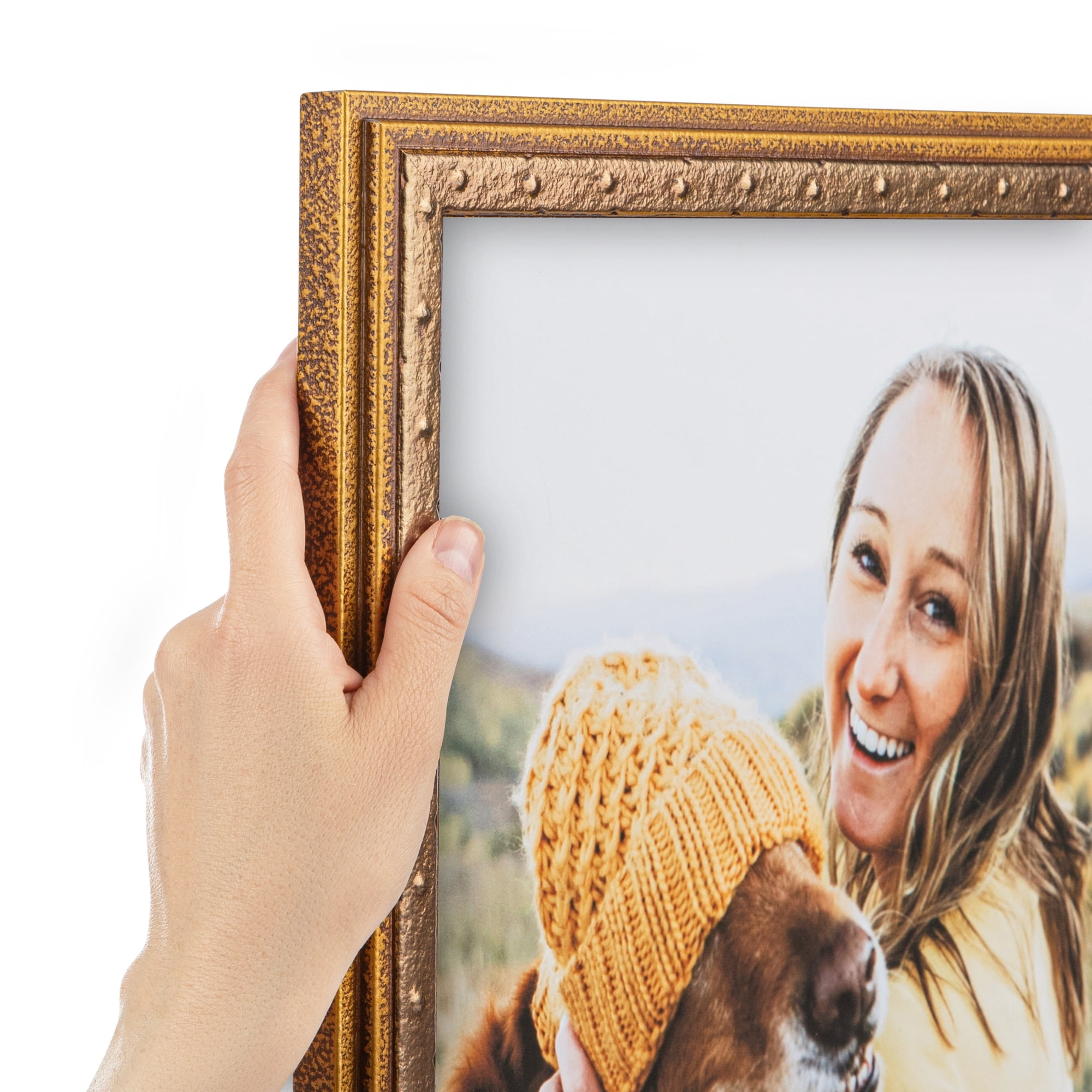 ArtToFrames 18" x 24" Savanna Dune Bronze Gold Picture Frame, 18x24 inch Gold Wood Poster Frame (WOM-5259),  Pack