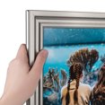 thumbnail image 1 of ArtToFrames 18" x 24" Silver Picture Frame, 18x24 inch Silver MDF Poster Frame (WOM-5329),  Pack, 1 of 8