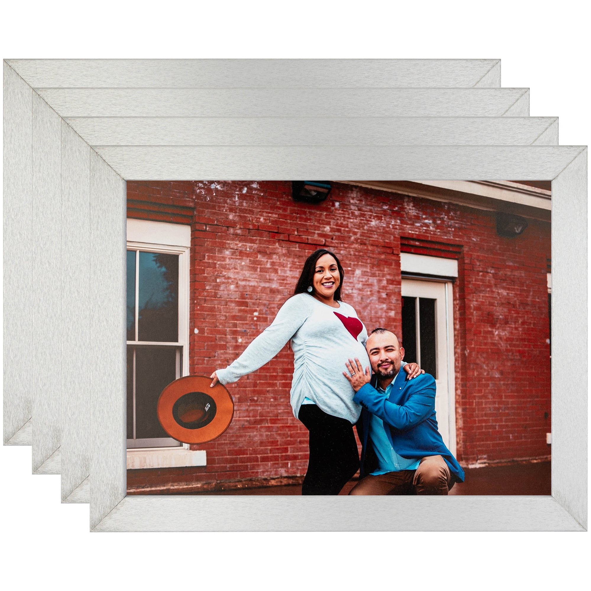 ArtToFrames 18" x 24" Tungsten Picture Frame, 18x24 inch Gray MDF Poster Frame (WOM-4640), 4 Pack