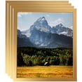 thumbnail image 1 of ArtToFrames 18" x 24" Warm Square Gold Picture Frame, 18x24 inch Multi Wood Poster Frame (WOM-5102), 4 Pack, 1 of 6