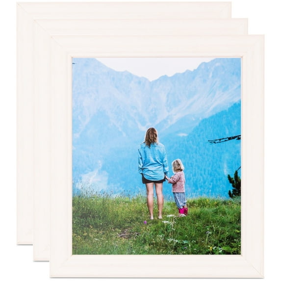 ArtToFrames 18" x 24" White Picture Frame, 18x24 inch White MDF Poster Frame (WOM-4443), 3 Pack
