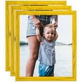 thumbnail image 1 of ArtToFrames 18" x 24" Yellow Picture Frame, 18x24 inch Yellow Wood Poster Frame (WOM-4747), 3 Pack, 1 of 7