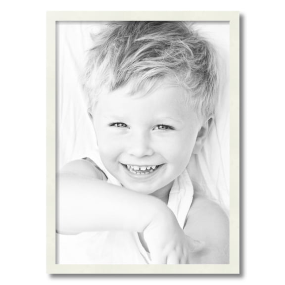 ArtToFrames 18" x 25" White Picture Frame, 18x25 inch White Wood Poster Frame (WOM-5138)