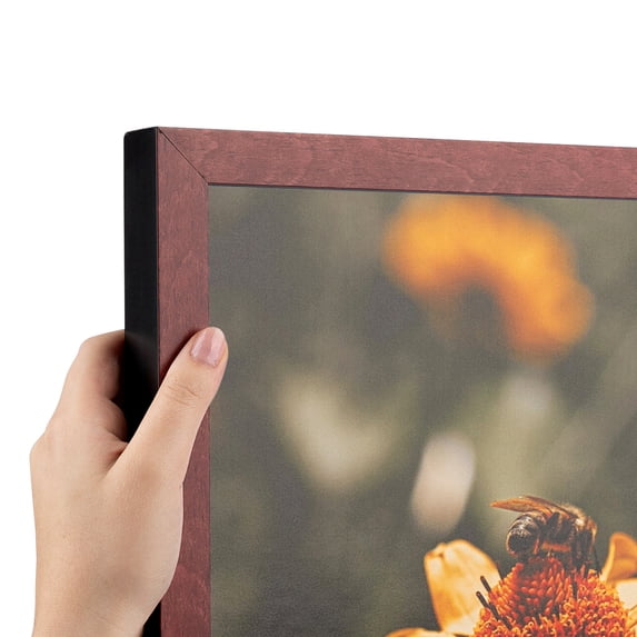 ArtToFrames 18" x 26" Maple Wood Picture Frame, 18x26 inch Red Wood Poster Frame (WOM-4962)