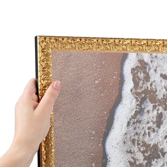 ArtToFrames 18" x 36" 1" wide - Versailles Gold Picture Frame, 18x36 inch Gold Wood Poster Frame (WOM-4901), 4 Pack