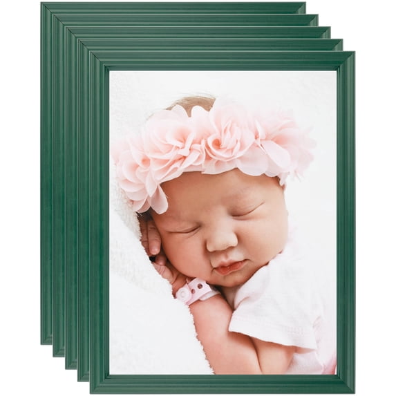ArtToFrames 18" x 36" Green Picture Frame, 18x36 inch Green Wood Poster Frame (WOM-4157), 5 Pack
