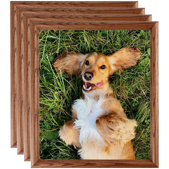 ArtToFrames 18" x 36" Honey Oak Picture Frame, 18x36 inch Brown Wood Poster Frame (WOM-4380), 4 Pack