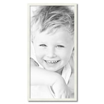 ArtToFrames 18" x 37" White Picture Frame, 18x37 inch White Wood Poster Frame (WOM-5138)