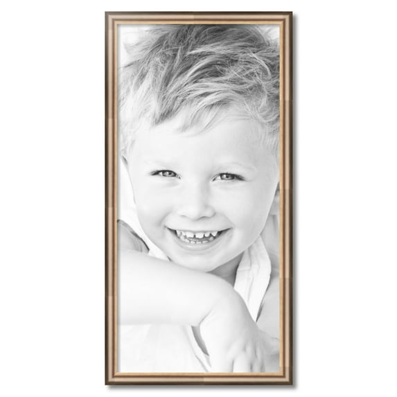 ArtToFrames 18" x 38" Anique Silver Picture Frame, 18x38 inch Silver Wood Poster Frame (WOM-4964)