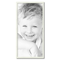 ArtToFrames 18" x 38" White Picture Frame, 18x38 inch White Wood Poster Frame (WOM-5140)