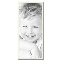 ArtToFrames 18" x 42" White Picture Frame, 18x42 inch White Wood Poster Frame (WOM-5138)