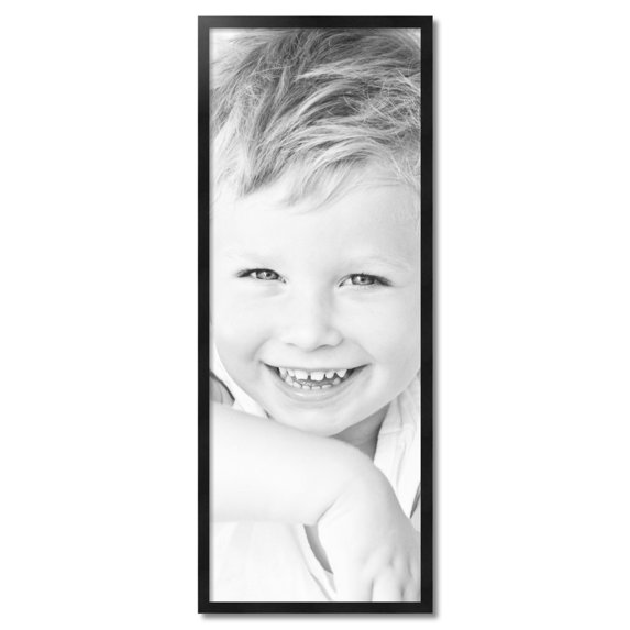 ArtToFrames 18" x 48" Black Picture Frame, 18x48 inch Black Wood Poster Frame (WOM-5141)