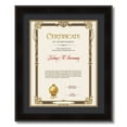 thumbnail image 1 of ArtToFrames 18x14 inch Diploma Frame - Framed in Mahogany and Burgundy with Black and Gold Mats, Comes with Regular Plexi Glass and Sawtooth Hanger for Wall Hanging (D-4211-18x14), 1 of 4