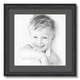 thumbnail image 1 of ArtToFrames 18x18" Matted Picture Frame with 14x14" Single Mat Photo Opening Framed in 1.25" Black Stain on Solid Red Oak and 2" Charcoal Mat (FWM-4083-18x18), 1 of 8