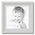 thumbnail image 1 of ArtToFrames 18x18 Matted Picture Frame with 14x14 Single Mat Photo Opening Framed in 1.25 Off White Wash on Ash and 2 Candlewick Mat (FWM-4098-18x18), 1 of 8