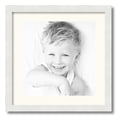 thumbnail image 1 of ArtToFrames 18x18" Matted Picture Frame with 14x14" Single Mat Photo Opening Framed in 1.25" Satin White Frame and 2" Chantilly Mat (FWM-3966-18x18), 1 of 8