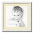 thumbnail image 1 of ArtToFrames 18x18 Matted Picture Frame with 14x14 Single Mat Photo Opening Framed in 1.25 Satin White Frame and 2 Cream Mat (FWM-3966-18x18), 1 of 8