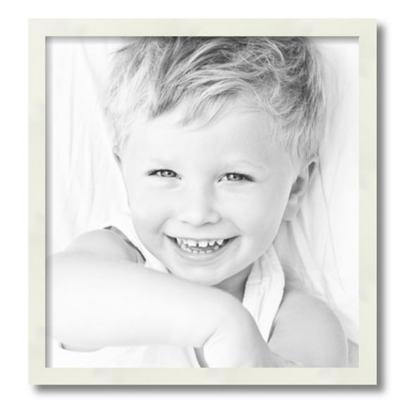 ArtToFrames 18x19" White Picture Frame, White Wood Poster Frame, with Regular Acrylic and 2 (FBPL-5140)