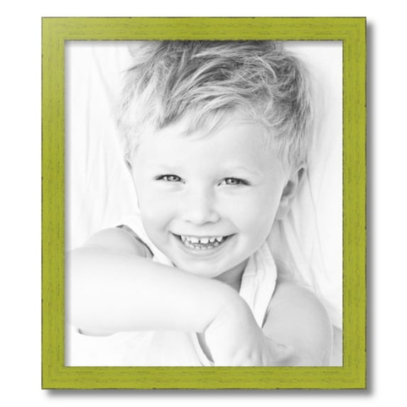 ArtToFrames 18x21" Modern Green Picture Frame, Green Wood Poster Frame, with Regular Acrylic and 2 (FBPL-4589)