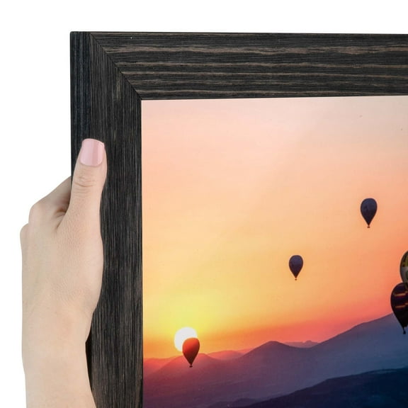 ArtToFrames 18x22 Inch Black Picture Frame, This Black Wood Poster Frame is Great for Your Art or Photos, Comes with 060 Plexi Glass (4288)