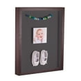 thumbnail image 1 of ArtToFrames 18x22 Inch Shadow Box Picture Frame, with a Verlinga Brown 1 Wide Shadowbox frame and Charcoal Mat Backing (4656), 1 of 7