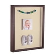 thumbnail image 1 of ArtToFrames 18x22 Inch Shadow Box Picture Frame, with a Verlinga Brown 1" Wide Shadowbox frame and Cream Mat Backing (4656), 1 of 7