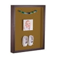 thumbnail image 1 of ArtToFrames 18x22 Inch Shadow Box Picture Frame, with a Verlinga Brown 1 Wide Shadowbox frame and El Dorado Mat Backing (4656), 1 of 7